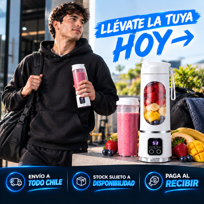Licuadora-Procesadora Portatil Recargable.